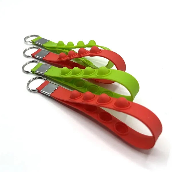 Mini Press Pop Bracelet Silicone Relieve stress Keychain