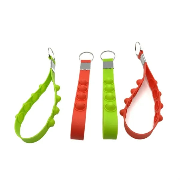Mini Press Pop Bracelet Silicone Relieve stress Keychain