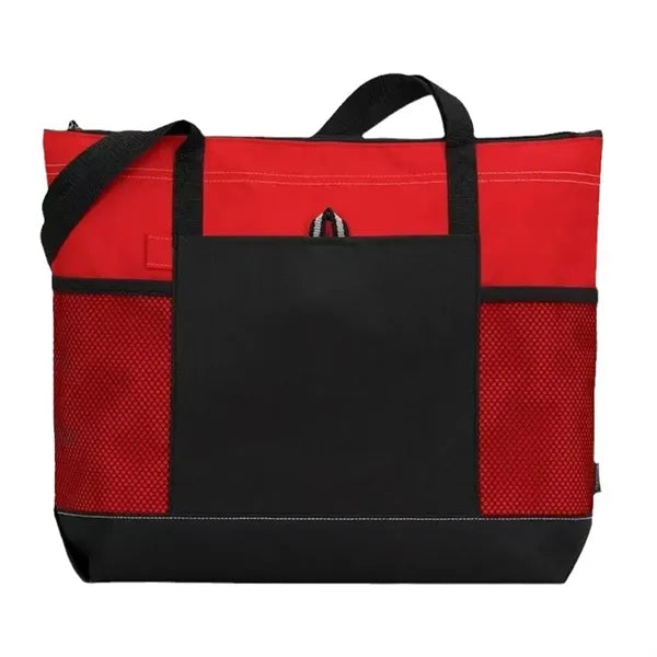 Zippered Tote Royal Blue One Size Travel Bags