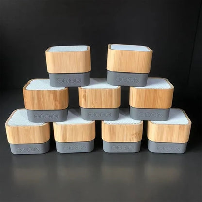 Customizable Bamboo Portable Bluetooth Brown Speakers