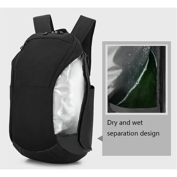 Large Capacity Basketball Football Shoe Gym Backpack for Men