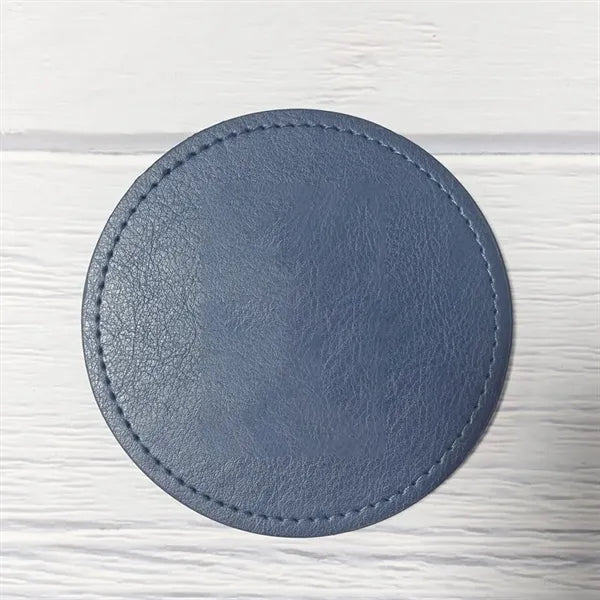 Personalized Leather round Coaster Home Decorwedding Favors