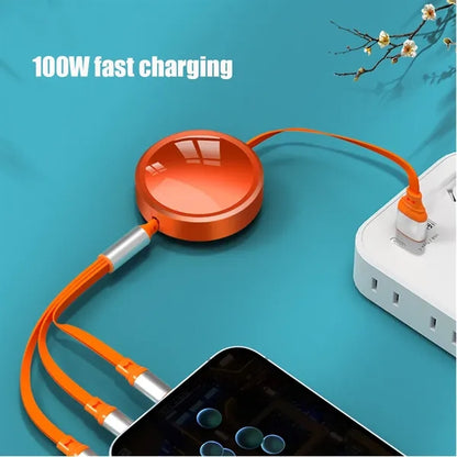 Fast Cord For iOS/Type-C/Micro-USB Multi Charging Cable