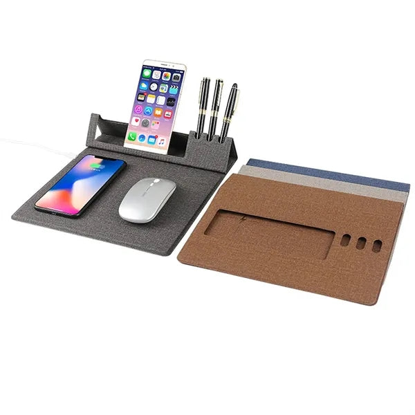 Wireless Charging Gaming Mouse Pad Foldable for Office Home