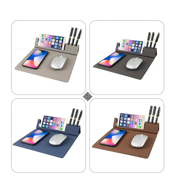Wireless Charging Gaming Mouse Pad Foldable for Office Home