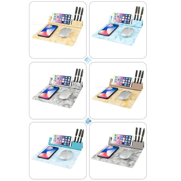 Wireless Charging Gaming Mouse Pad Foldable for Office Home