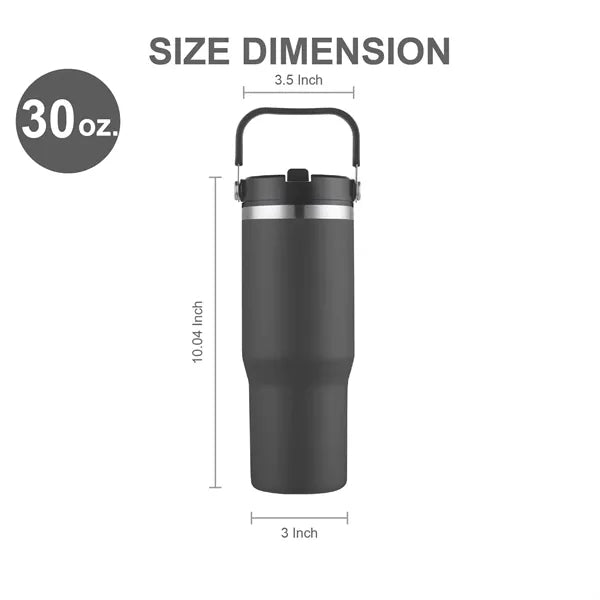 30 oz. Double Wall Stainless Steel Tumbler w/ Carrier