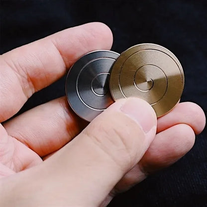 Metal Flowing Spiral Coin Desk Toy