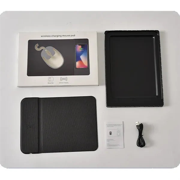 15W Wireless Fast Charging Folding Stand Mouse Pad