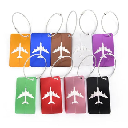 Metal Business Gift Checked Box Dog Luggage Tag