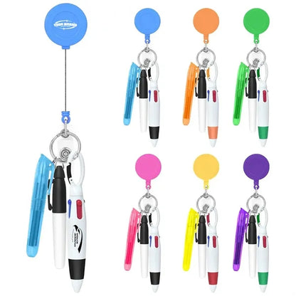 Nurse Pen Set Medical Retractable ID Buckle Badge Holder