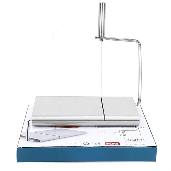 Stainless Steel Cheese Slicer Cutter W/ Accurate Size Scale
