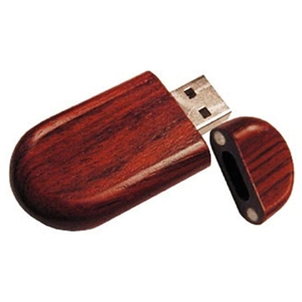 Kenai Wood USB Flash Drive w/ Key Ring