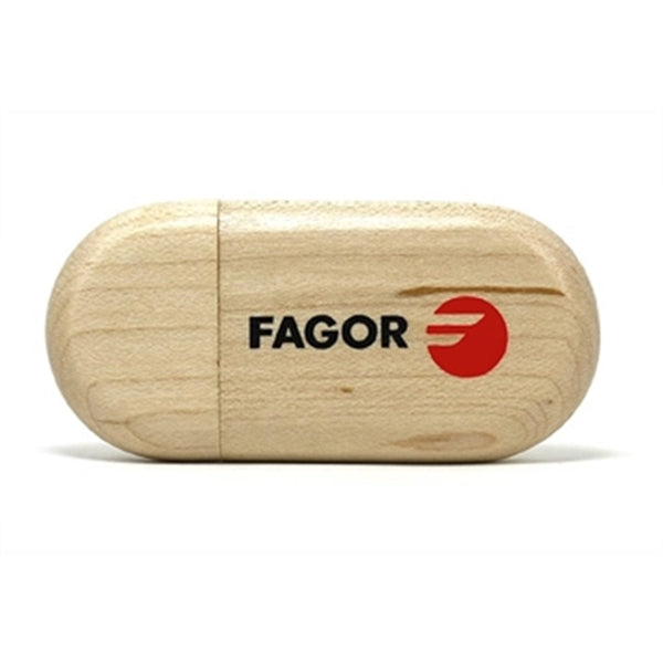 Kenai Wood USB Flash Drive w/ Key Ring