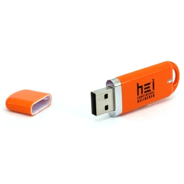 Glacier Plastic USB Flash Drives w/ Custom Logo