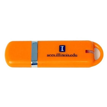 Glacier Plastic USB Flash Drives w/ Custom Logo