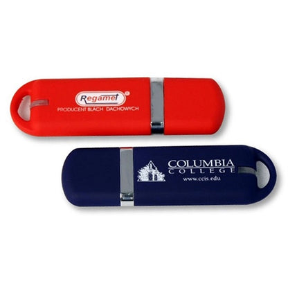 Glacier Plastic USB Flash Drives w/ Custom Logo