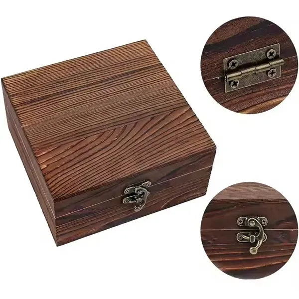 Whiskey Glass Set With Wooden Gift Box
