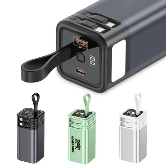 20000mAh Power Bank with Cable Emergency Light