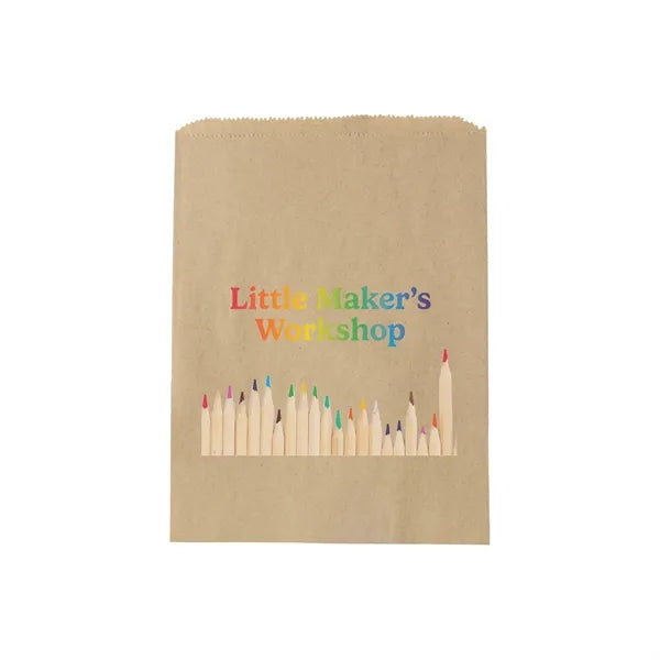 Natural Kraft Merchandise Bag - DIGITAL SPLASH