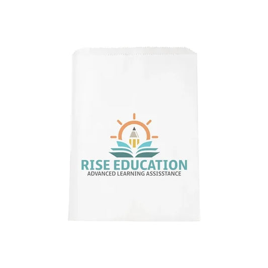 White Kraft Merchandise Bag - DIGITAL SPLASH