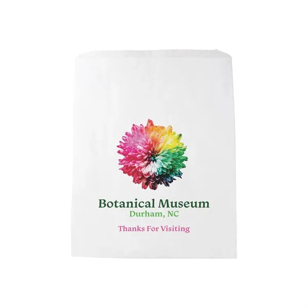 White Kraft Merchandise Bag - DIGITAL SPLASH