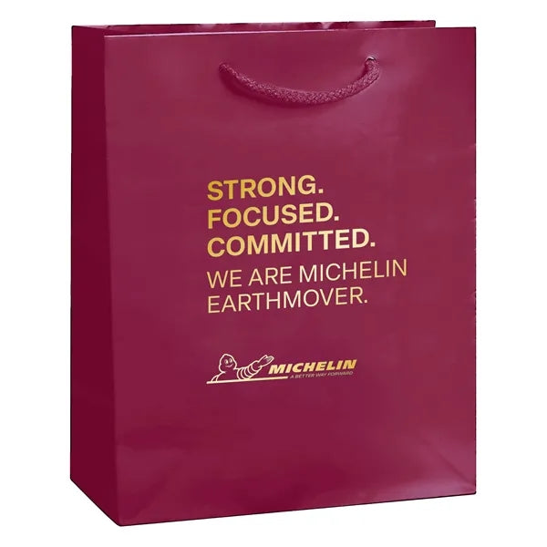 Gloss Laminated Euro Tote Bag - Foil Stamp