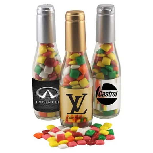 Champagne Bottle w/ Mini Chicklets