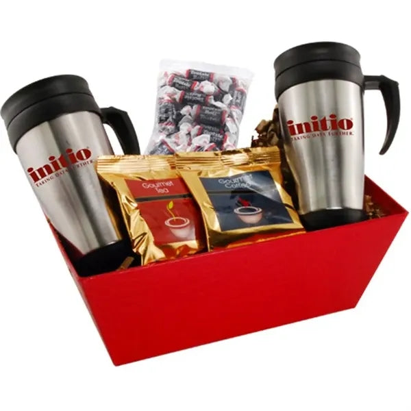 Tray w/ Mugs and Tootsie Rolls