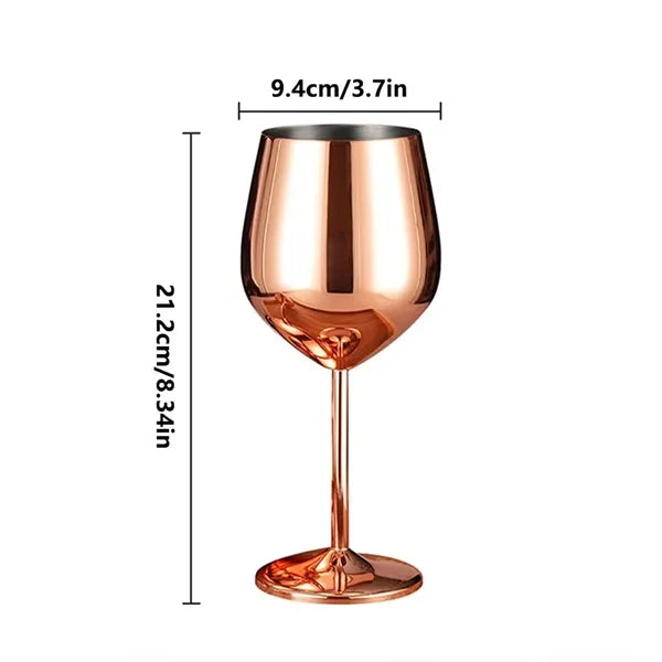 Wine Stainless Steel Glasses