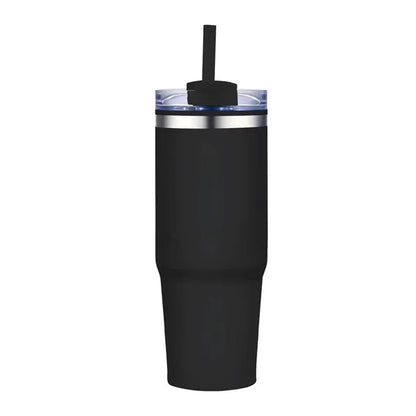 30 oz. Double Wall Stainless Steel Tumbler w/ Lid and Straw