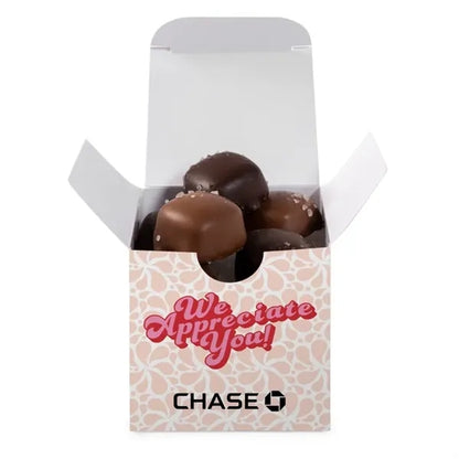 Sea Salt Caramels in Full Color Custom Box