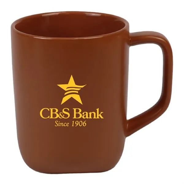 18 oz. Ceramic Mug with Triangle Bottom