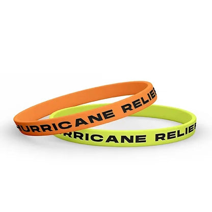 1/4" Debossed Color Filled Wristband-A
