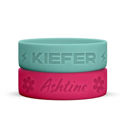 Debossed - 1 inch Wristband-A