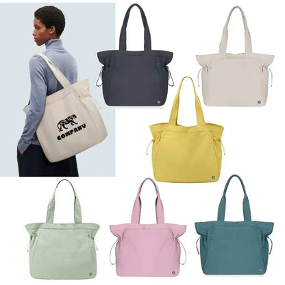 Nylon Side Draw Lightweight Tote Bag