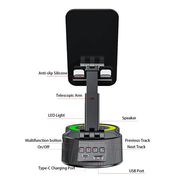 3-In-1 Inductive Bluetooth Charging Holder
