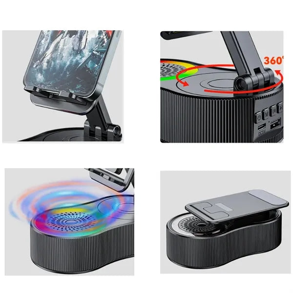 3-In-1 Inductive Bluetooth Charging Holder