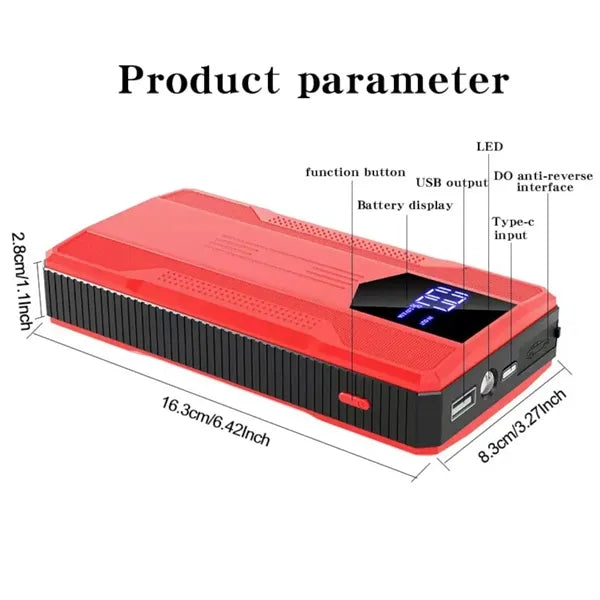 Car Jump Starter 8000Mah Digital Display