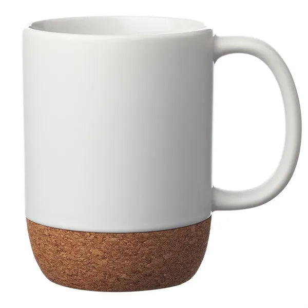 15 oz. Matte Cork Bottom Ceramic Mugs