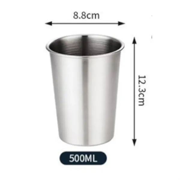 16Oz Stainless Steel Cup With Lid And Straw