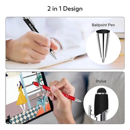 Ellipse Soft With Stylus-Laser Engraved-Metal Pen
