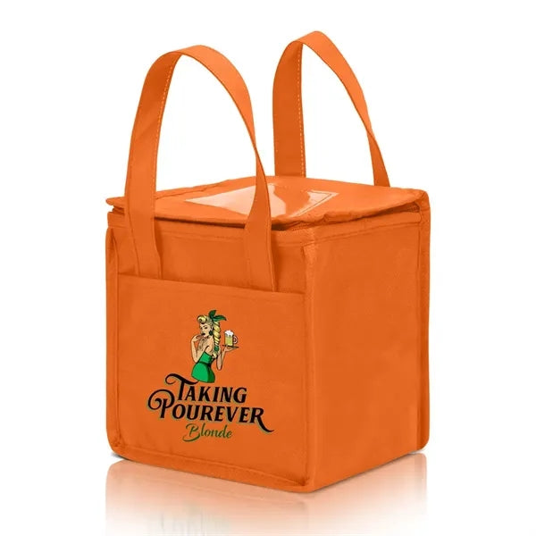 Front Pocket Insulated Non-Woven Tote Cooler