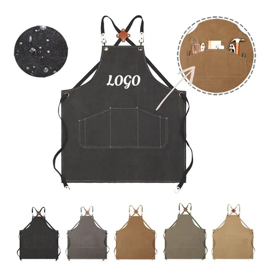 MOQ 10 pcs Waterproof Cotton Apron
