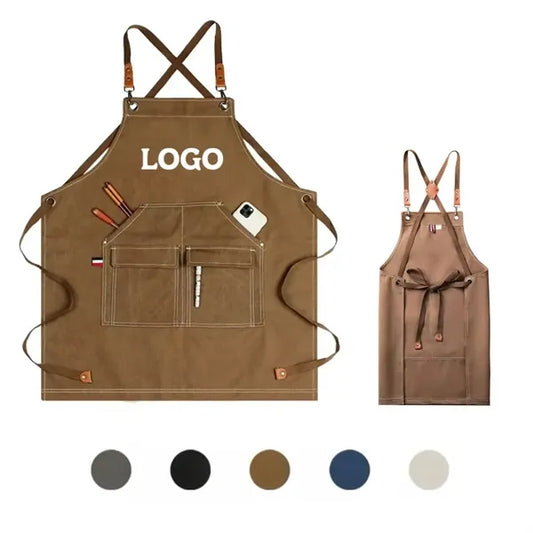 MOQ 10 pcs Waterproof 16 OZ Canvas Apron