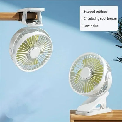 4 Inch USB Rechargeable Clip On Fan