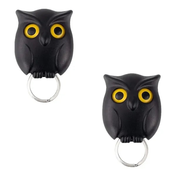 Owl Key Hooks with Adhesive Tape