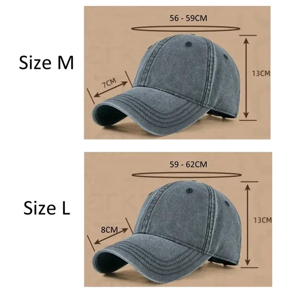 Classic Unisex Washed Cotton Baseball Cap