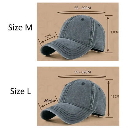 Classic Unisex Washed Cotton Baseball Cap