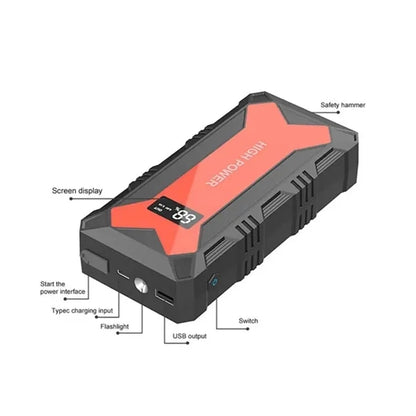 Portable Car Jump Starter Battery Charger Power Bank with LE
